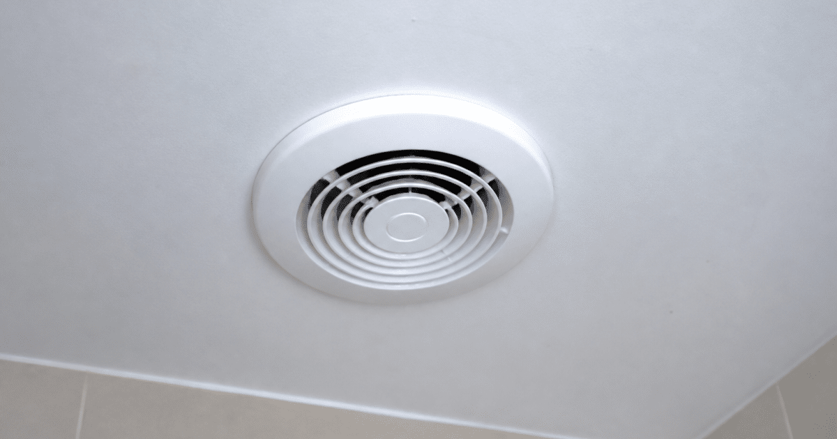 Ventilateur extraction blanc fixe plafond salle bain